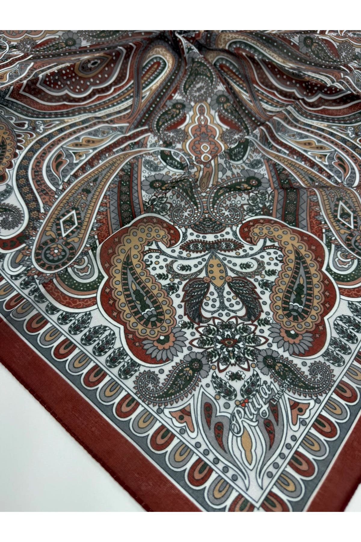 Rüya Lina Etnik Etro Desen Soft Eşarp Kod : 3225