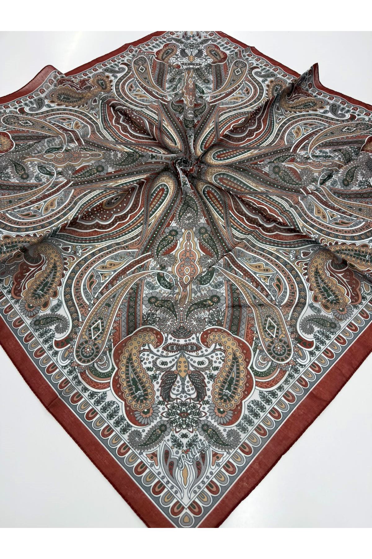 Rüya Lina Etnik Etro Desen Soft Eşarp Kod : 3225