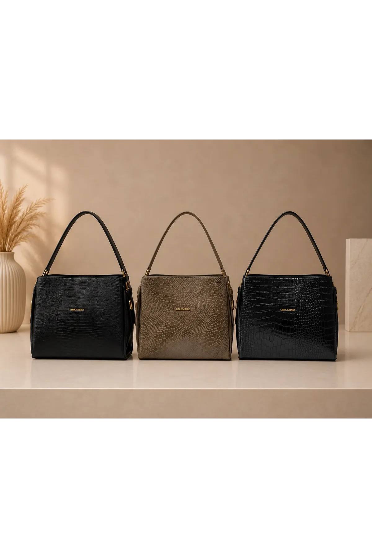 Unıty Bag Noır - Vizon