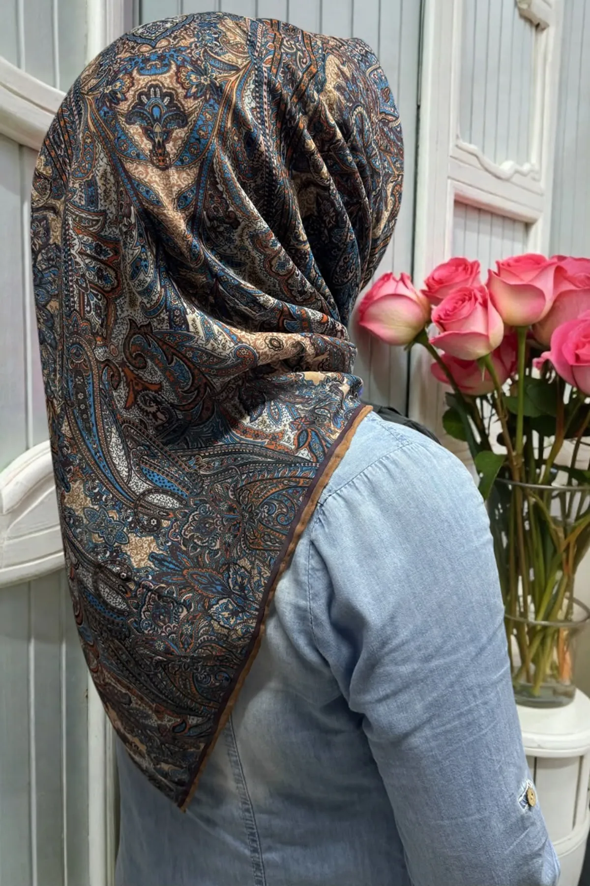 Etnik Desen Soft Eşarp Kod : 5252