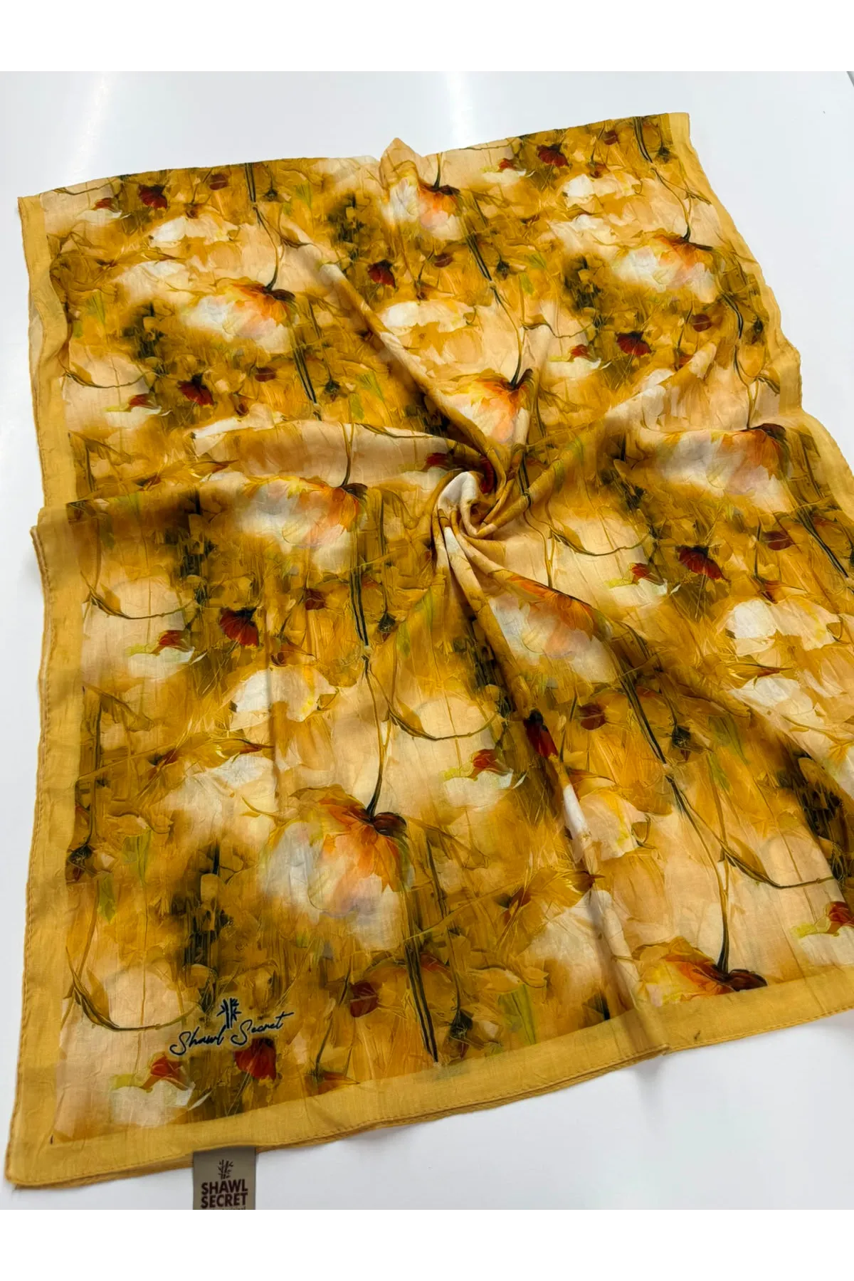 Gelincik Desen Kraş Şal
