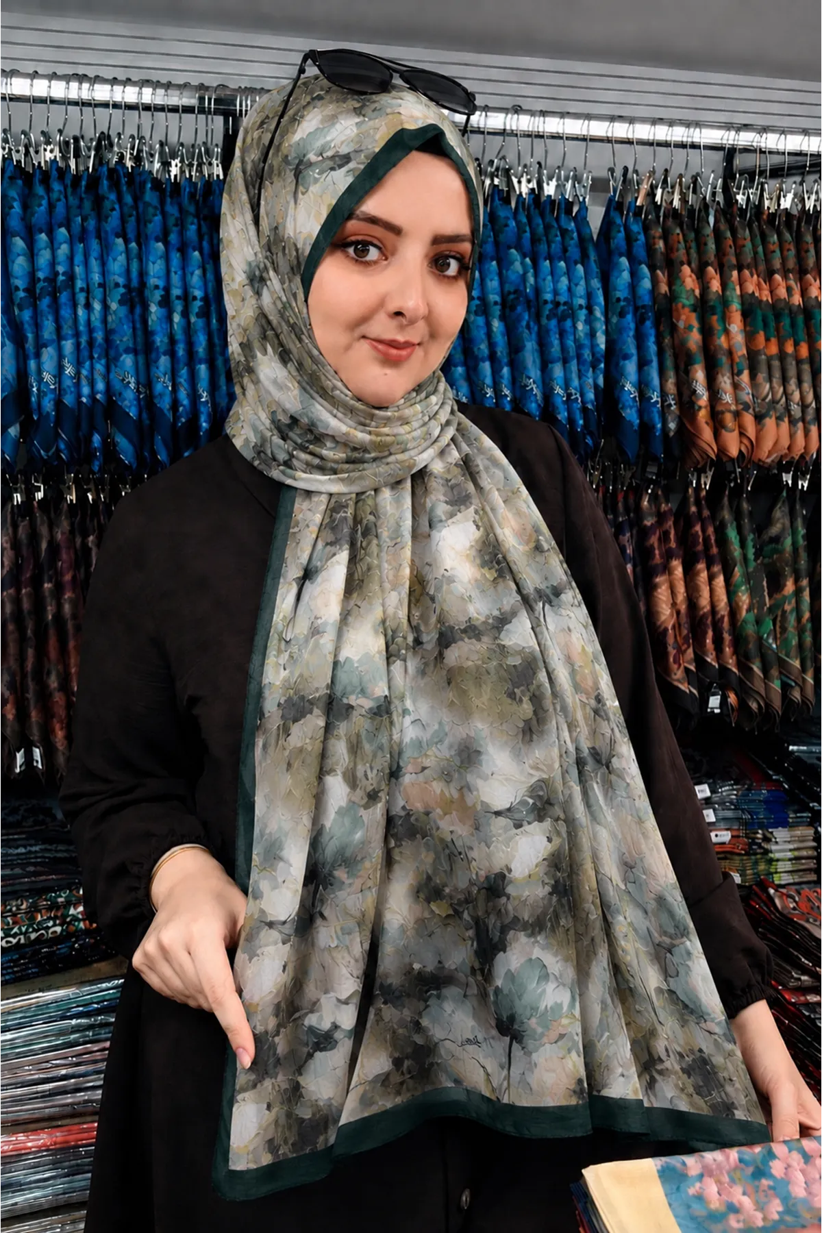 Gelincik Desen Kraş Şal (Şerit:Zümrüt)
