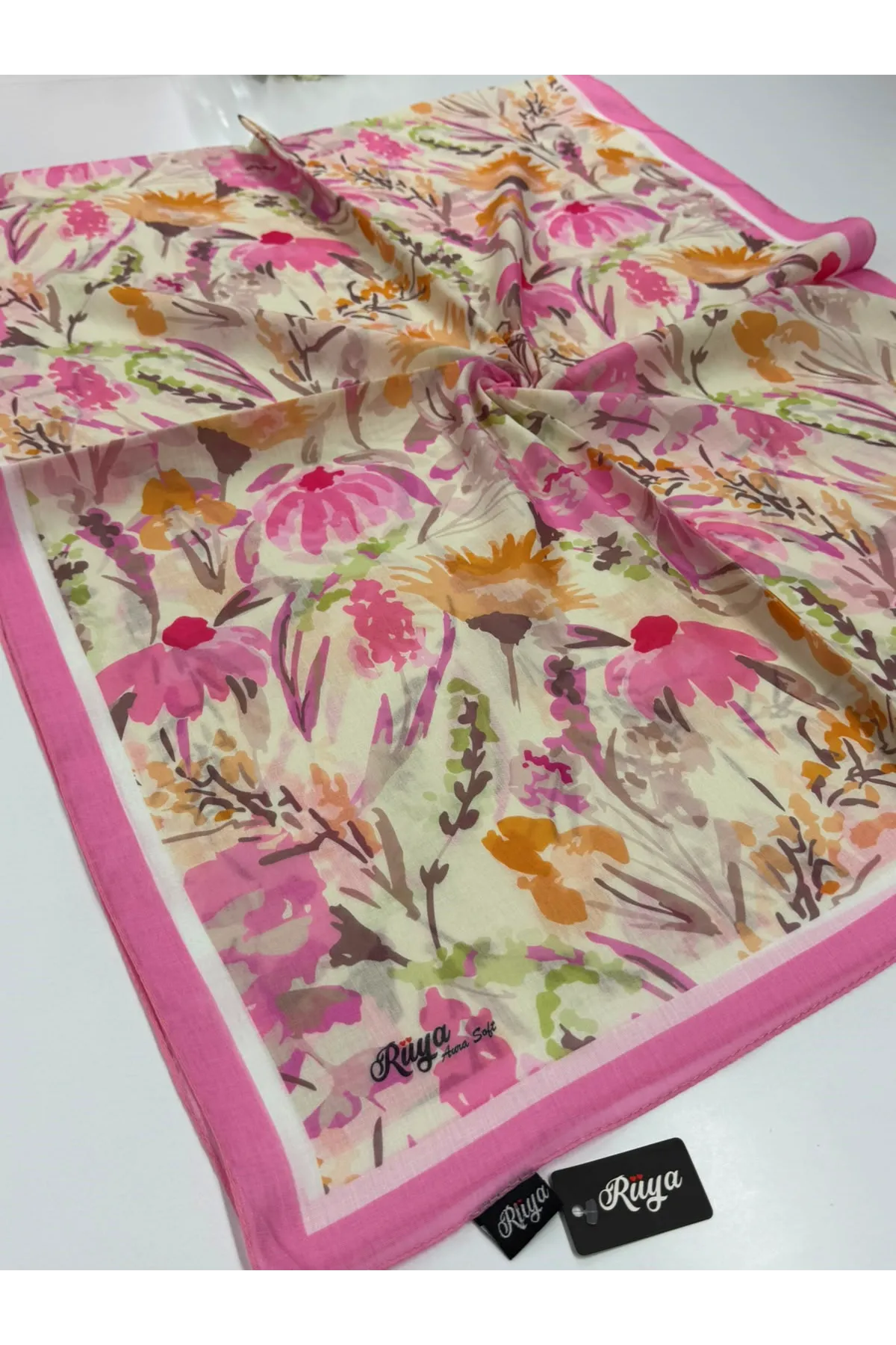 Rüya  Flora Desen Aura Soft Şal
