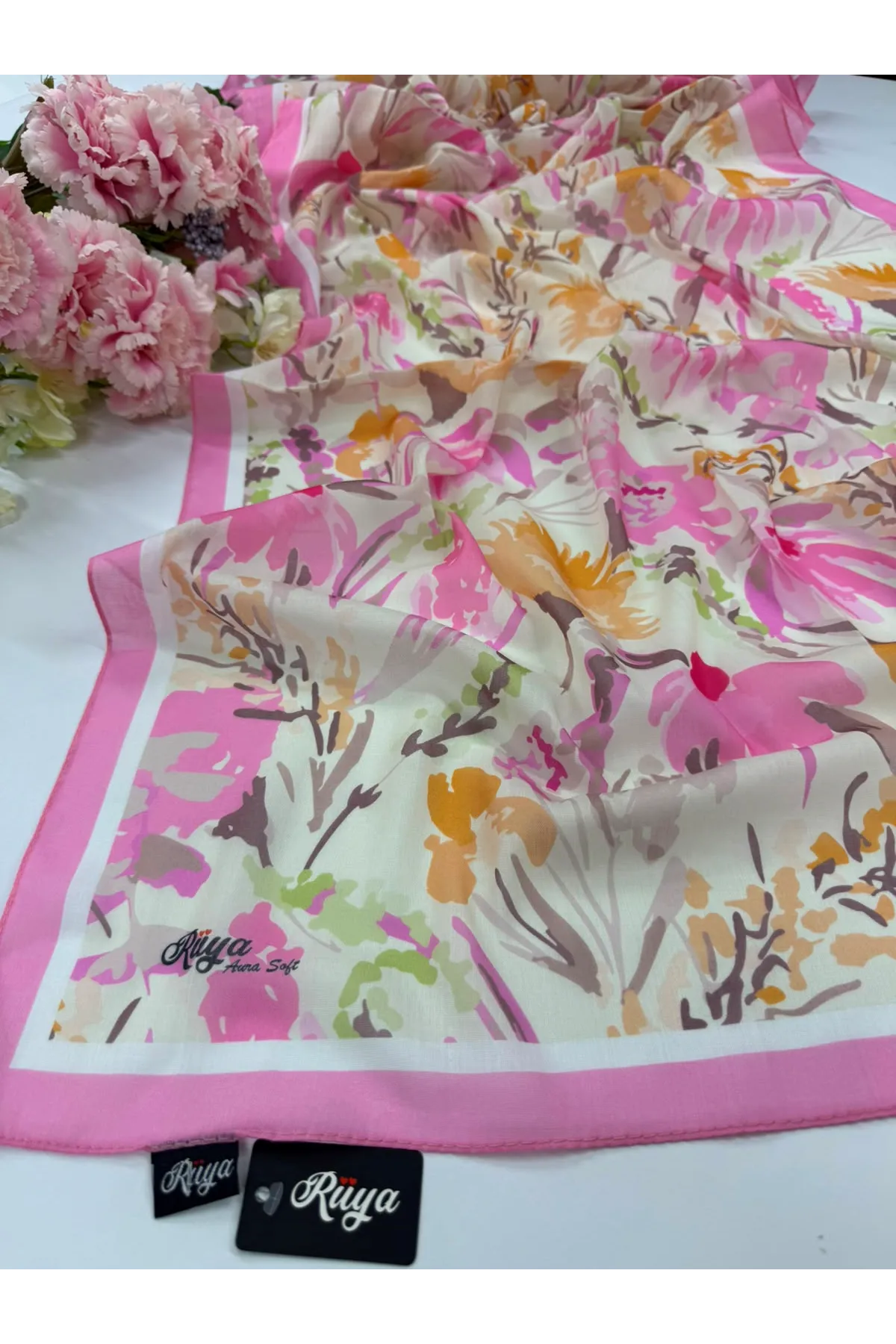 Rüya  Flora Desen Aura Soft Şal
