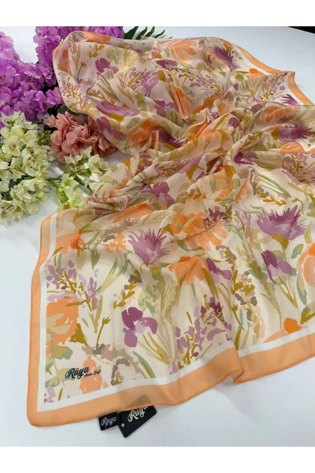 Rüya Flora Desen Aura Soft Şal