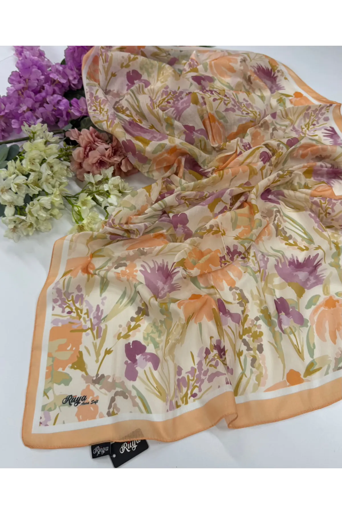 Rüya Flora Desen Aura Soft Şal