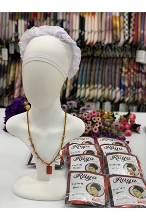 Beyaz Fırfırlı Bone 