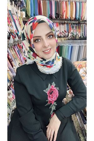 Rüya Koton Eşarp Konfeti Modeli