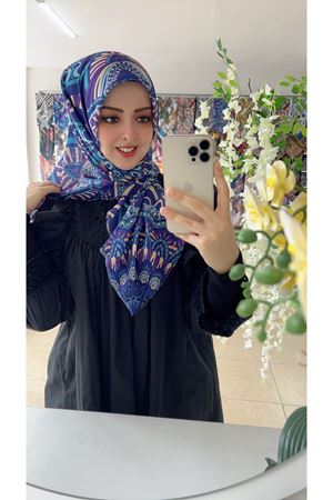 Rüya Koton Eşarp Mandala