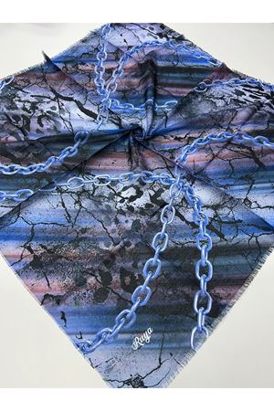 Rüya Koton Eşarp Mavi Zincir