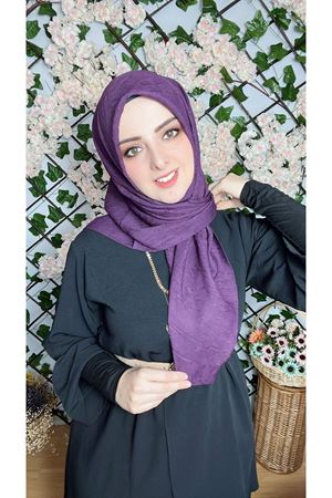 Bambu Kraş Eşarp Mor