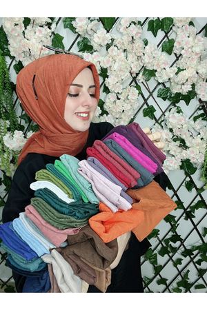 Bambu Kraş Eşarp Kiremit