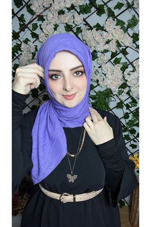 Bambu Kraş Eşarp Menekşe