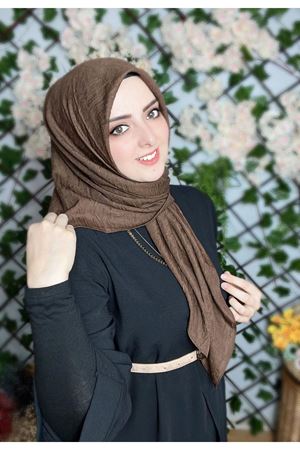 Bambu Kraş Eşarp Acı Kahve 1