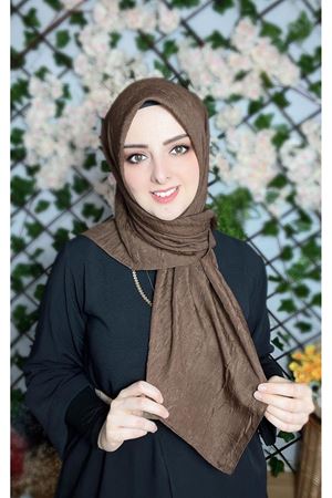 Bambu Kraş Eşarp Acı Kahve 1