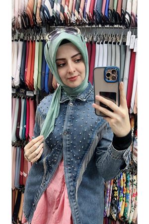 Bambu Kraş Eşarp Mint