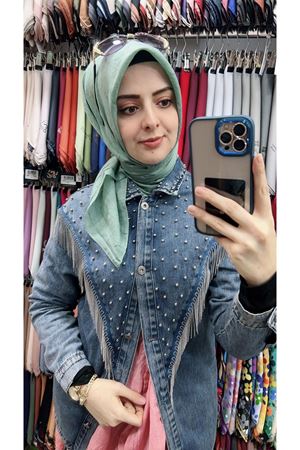 Bambu Kraş Eşarp Mint