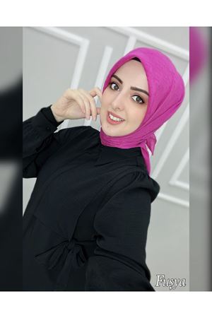 Bambu Kraş Eşarp Fuşya