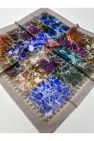 Rüya Koton Eşarp Renkli Mermer