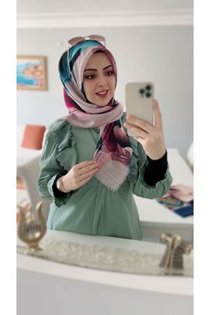 Rüya Koton Eşarp Tüy Desen 4