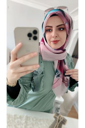 Rüya Koton Eşarp Tüy Desen 4