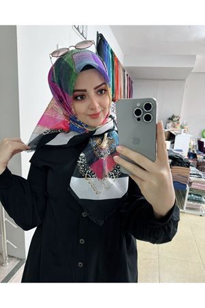 Rüya Koton Eşarp Kristal