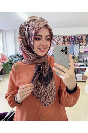 Rüya Koton Eşarp Etnik Desen