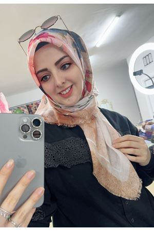 Rüya Koton Eşarp Çiçek