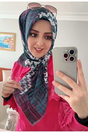 Rüya Koton Eşarp Desenli Kazayağı 