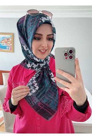 Rüya Koton Eşarp Desenli Kazayağı 