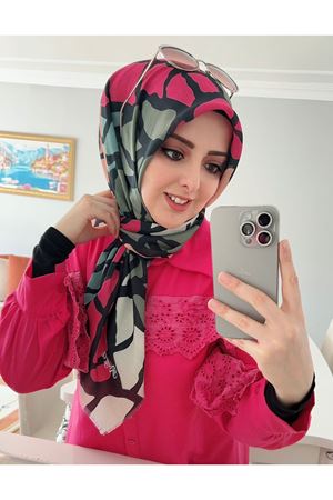 Rüya Koton Eşarp Yaprak Modeli kod:0211