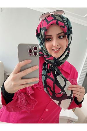 Rüya Koton Eşarp Yaprak Modeli kod:0211