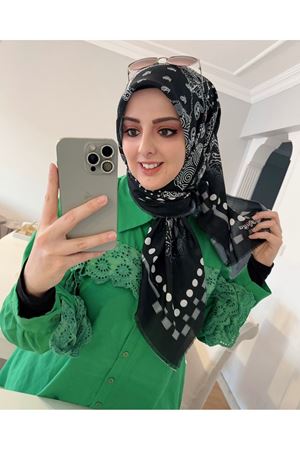 Rüya Koton Eşarp Kırkyama Modeli 