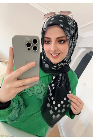 Rüya Koton Eşarp Kırkyama Modeli 