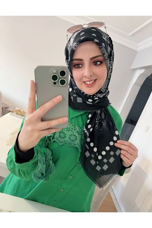 Rüya Koton Eşarp Kırkyama Modeli 