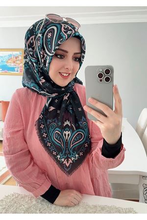 Rüya Koton Eşarp Şalis Desen