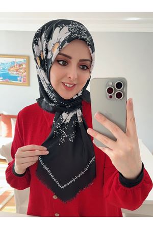 Rüya Koton Eşarp Papatya Desen