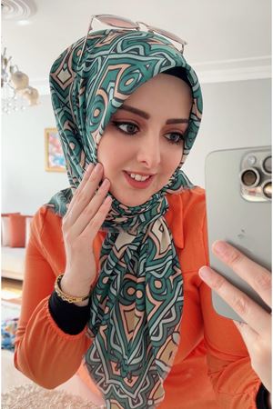 Rüya Koton Eşarp Motif Desen