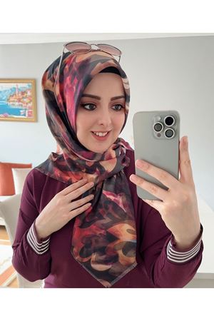 Rüya Koton Eşarp Batik Desen