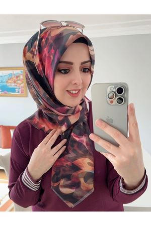 Rüya Koton Eşarp Batik Desen