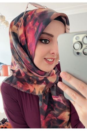 Rüya Koton Eşarp Batik Desen