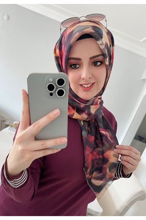 Rüya Koton Eşarp Batik Desen