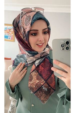 Rüya Koton Eşarp Karedönence Modeli