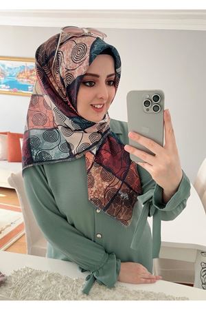 Rüya Koton Eşarp Karedönence Modeli