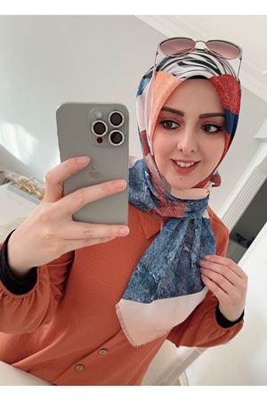 Rüya Koton Eşarp Zebra Sportif Model