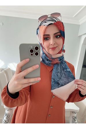 Rüya Koton Eşarp Zebra Sportif Model