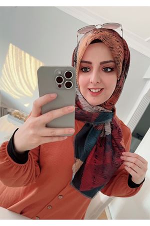 Rüya Koton Eşarp Karalama Model