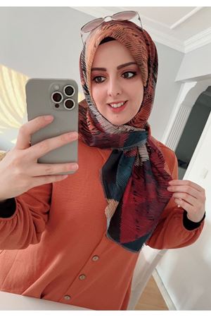 Rüya Koton Eşarp Karalama Model