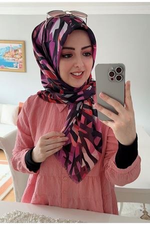 Rüya Koton Eşarp Çizgisel Zebra 