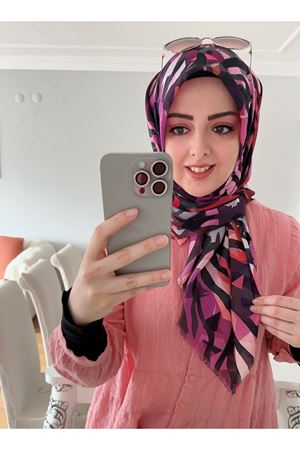 Rüya Koton Eşarp Çizgisel Zebra 